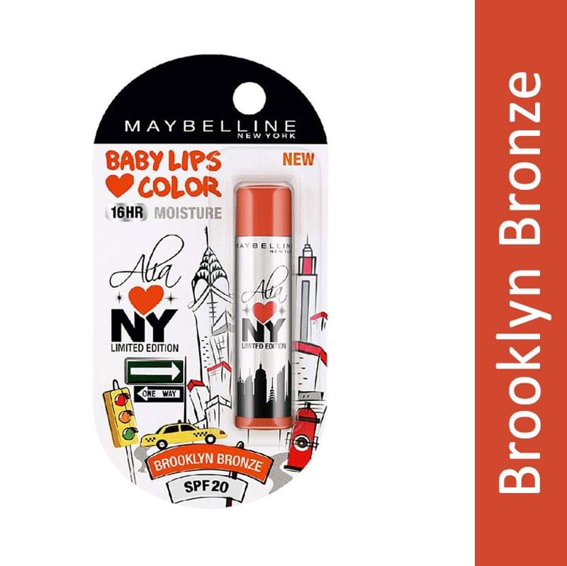 Maybelline New York Baby Lips Color SPF 20 Lip Balm Brooklyn Bronze : 4 Gm