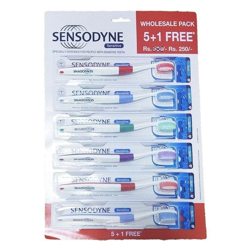 Sensodyne Sensitive Toothbrush Soft 5+1 Hanger Pack