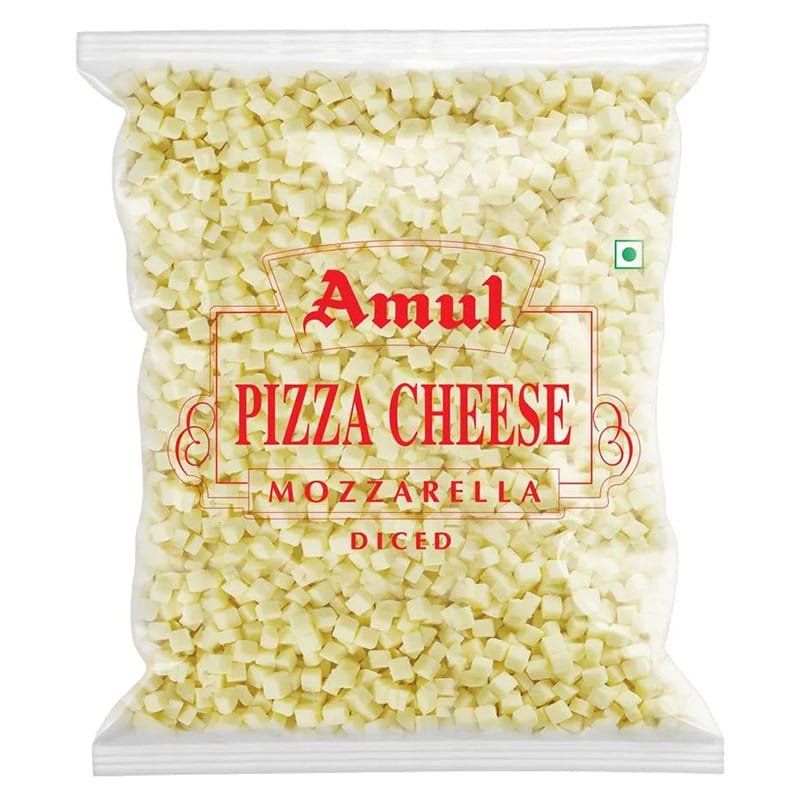 Amul Pizza Diced Cheese : 1 Kg #