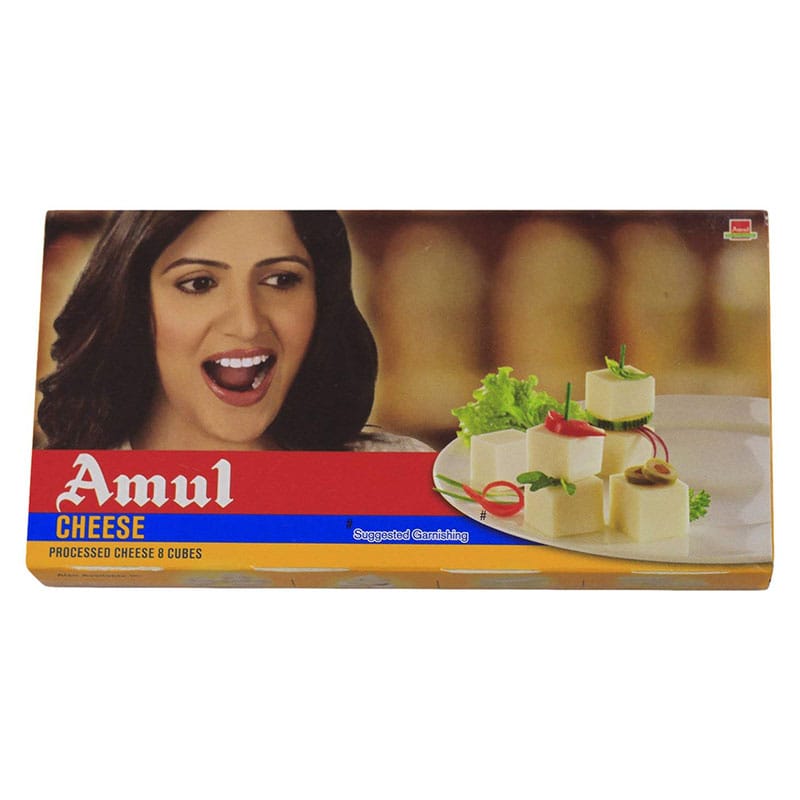 Amul Cheese Cube 8 Cubes : 200 Gm #