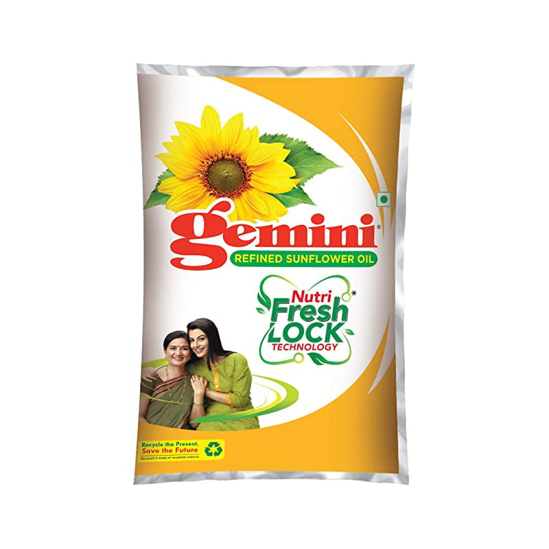 Gemini Sunflower Oil : 1 Ltr #