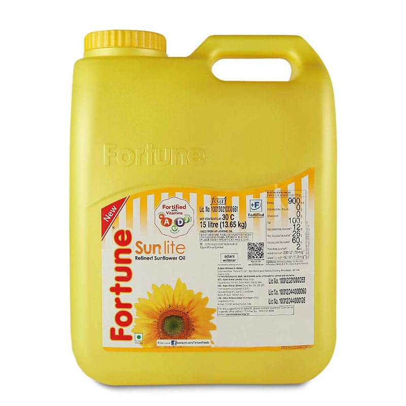Fortune Sunflower Oil Jar : 15 Ltr #