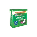 Whisper Ultra Clean Xl : 45 U( Free : 15 U ) #