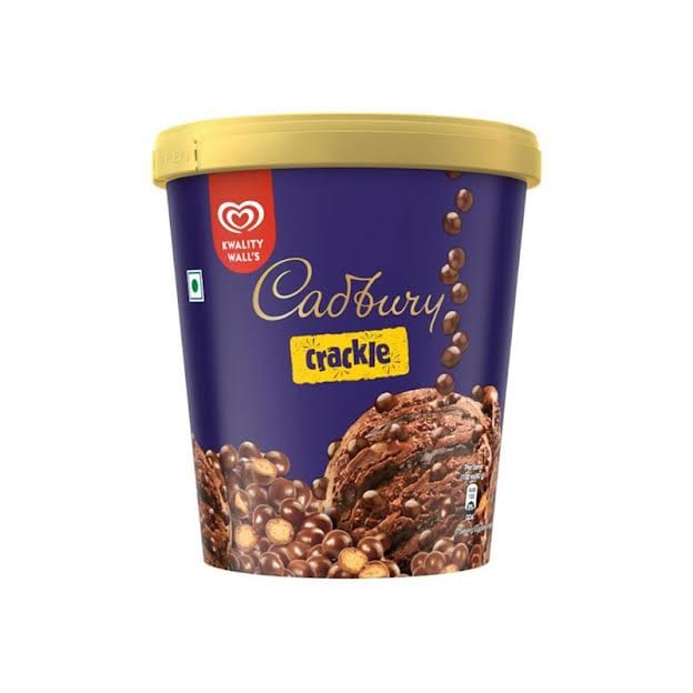 Kwality Wall's Cadbury Crackle Tub : 700 ml