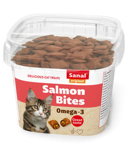 Sanal Salmon Bites in Cup for Cats 75g
