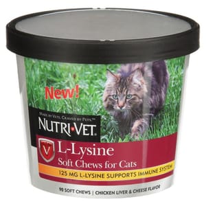 Nutri-Vet L-Lysine Chicken & Cheese Cats x90 Chews