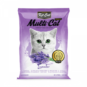 Kit Cat MultiCat Formula Cat Sand 20kg - Lavender