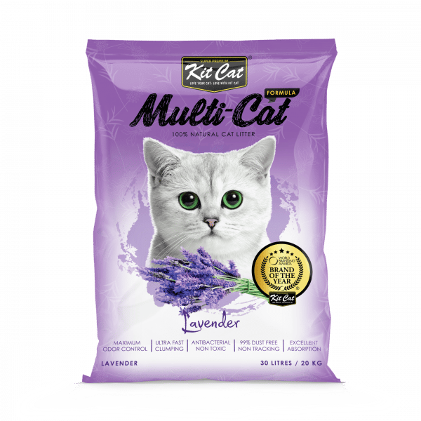 Kit Cat MultiCat Formula Cat Sand 20kg - Lavender