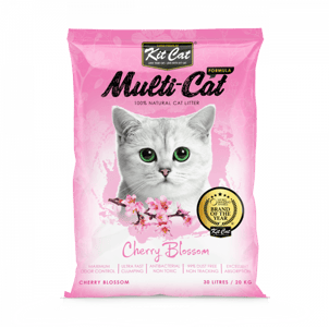 Kit Cat MultiCat Formula Cat Sand 20kg - Cherry Blossom
