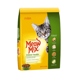 Meow mix dry food 1.43kg indoor health