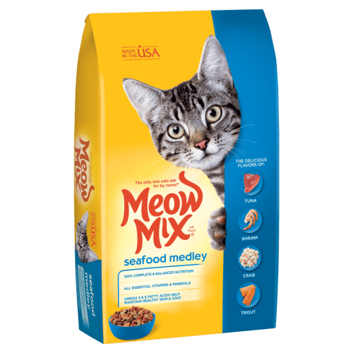 Meow mix dry food 1.43kg seafood medley