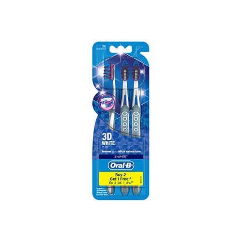 Oral-B 3D White (Soft) Toothbrush 3s