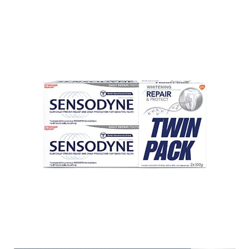 Sensodyne Toothpaste Repair & Protect Whitening Twin Pack 100g