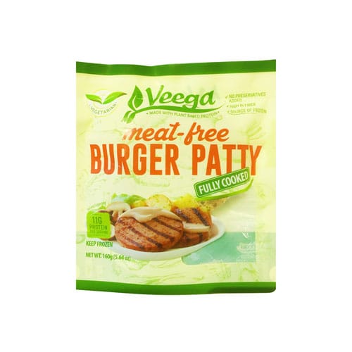 Veega Meat-Free Burger Party Fully Cooked 160g