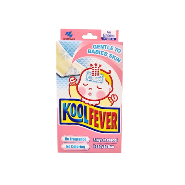 Kool Fever Cooling Gel Sheets Baby 6s