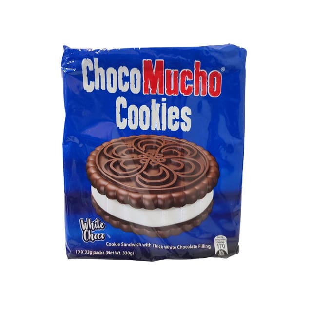 Rebisco Choco Mucho Cookie Sandwich White Choco 10s 33g