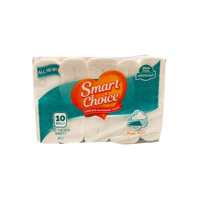 Smart Choice Coreless Bathroom Tissue 2Ply 10s