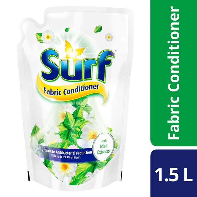 Surf Fabric Conditioner Antibac With Mint 1.5L Pouch