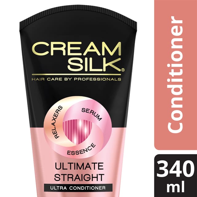 Cream Silk Triple Keratin Rescue Conditioner Ultimate Straight 340ml