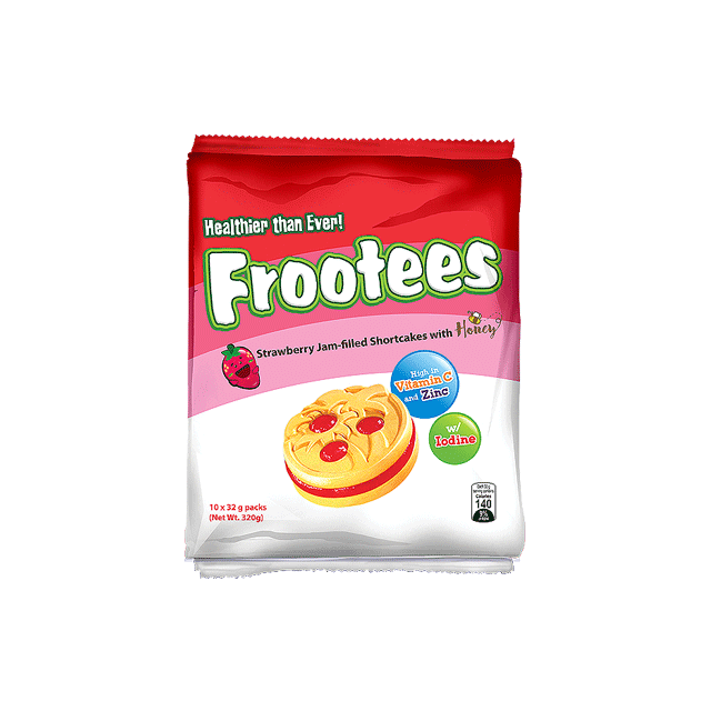 Rebisco Frootees Strawbebry 10 x 32g
