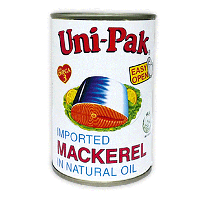 Unipak Mackerel in Natural Oil 425g