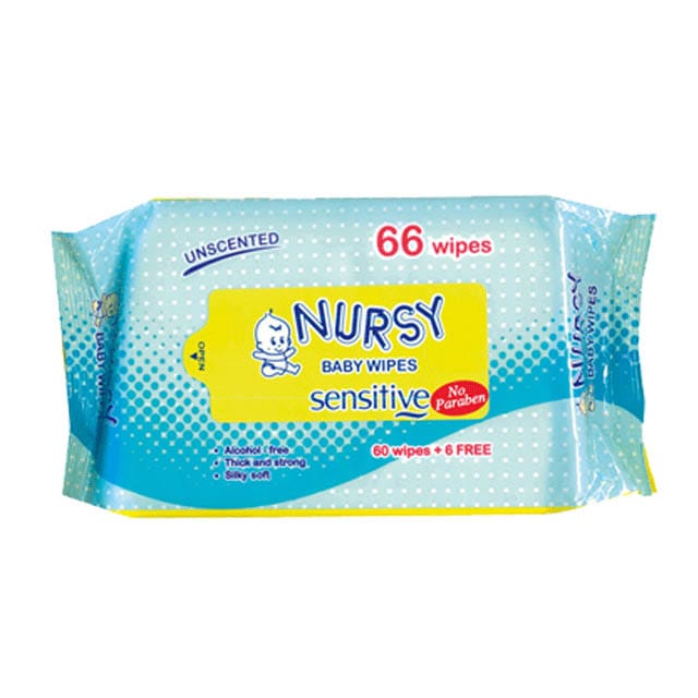 Nursy Baby Wipes 66s