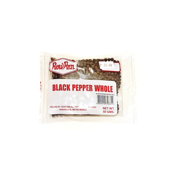 R-A Whole Black Pepper 50g