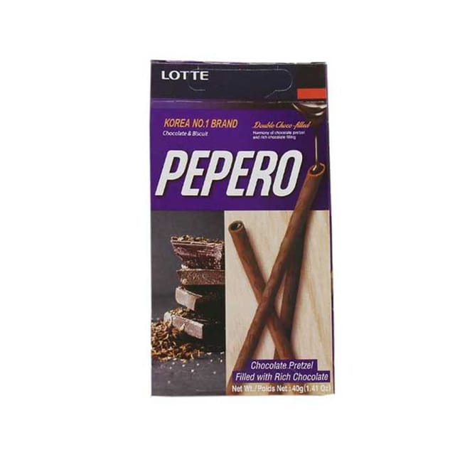 Pepero Double Choco-Filled 40g