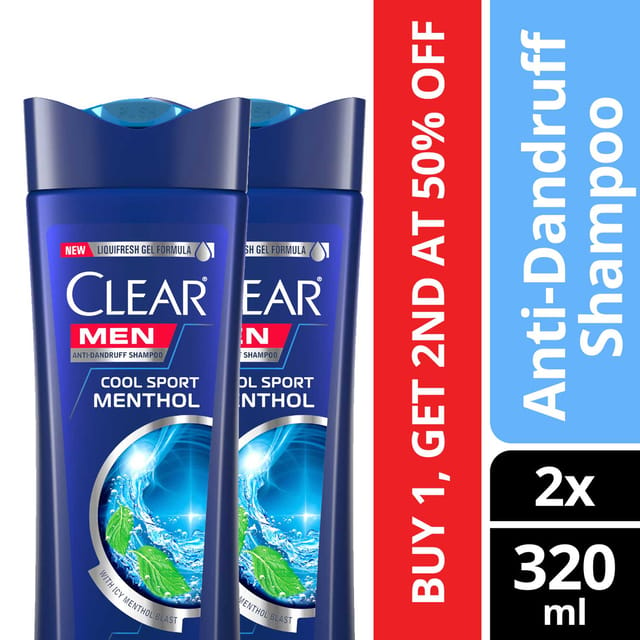 Clear Shampoo Cool Sport 320ml x 2
