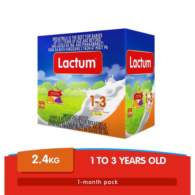 Lactum 1-3 Years Old Plain 2.4kg