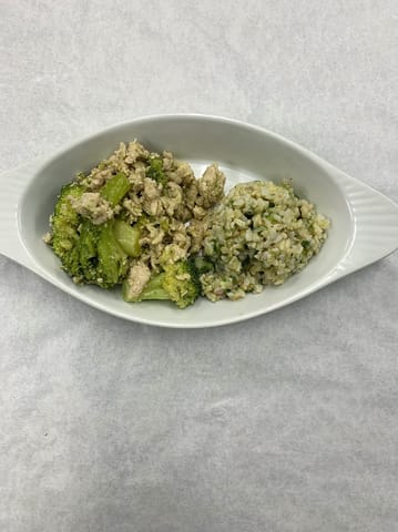 Chinese Turkey and Broccoli and Herby Brown Rice