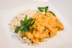 Asian Chicken + Cilantro Lime Cauliflower Rice