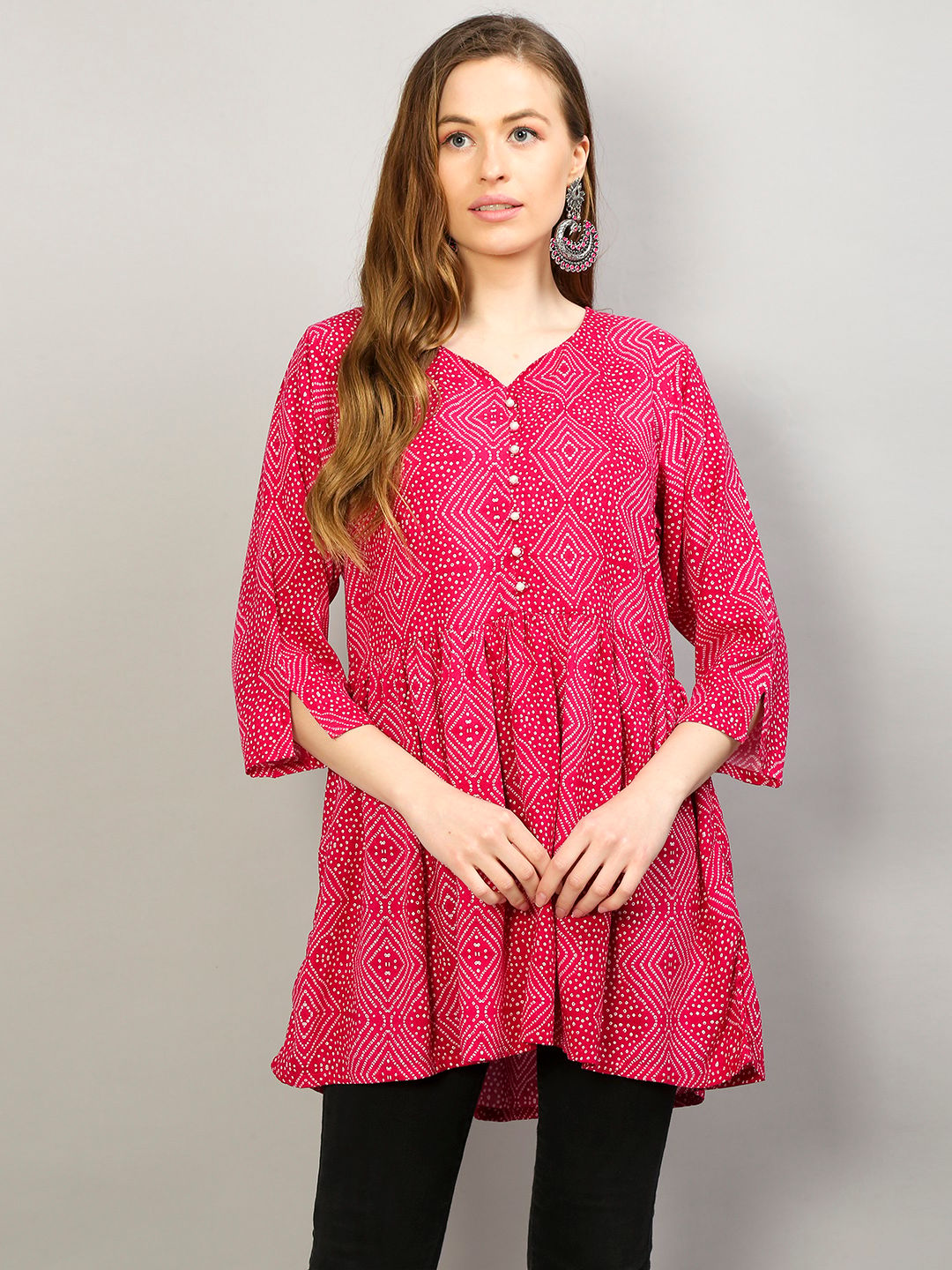 Ornamental Printed Tunic Front