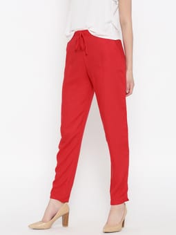 Liva Rayon Solid Trouser Side