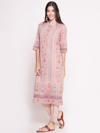 Floral Printed Kurta With Trouser