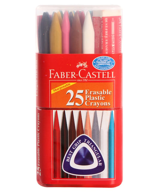 Faber Castell plastic crayons 25 shades