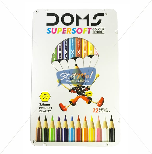 doms supersoft pencil colours 12 shades