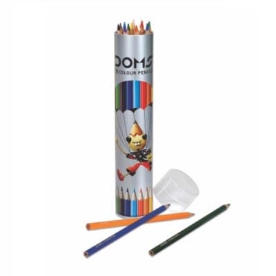 Doms colour pencil round tin 12 shades