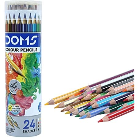 Doms colour pencil round tin 24 shades