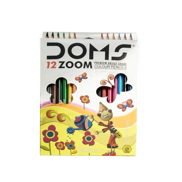 Doms zoom premium colour pencil 12 shades
