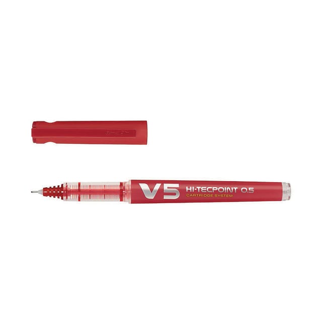 pilot V5 red pen