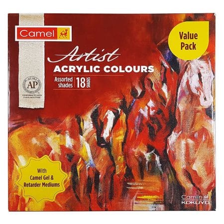 artist acrylic colours 18 shades