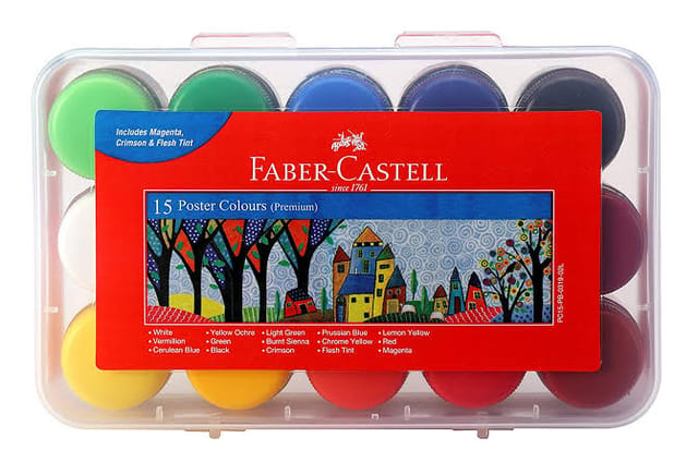 Faber castell premium poster colour 15 shades