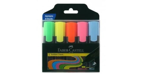 Fabercastell textliner classic assorted set of 5
