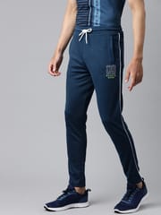 Alcis Men Teal Blue  Solid Track Pants - Quick-Dry