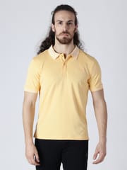 Alcis Men Solid Polo Collar Slim Fit T-shirt - Quick-Dry
