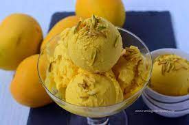 Mango Ice Cream Double Scoop